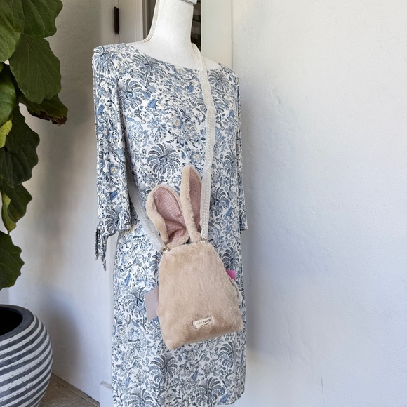 Kate Spade Bunny Rabbit Faux Fur Crossbody Bag K5504 - Picture 7 of 14